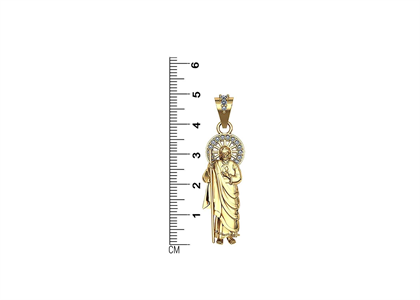 Saint Jude CZ's Fashion Pendant with Gold Plated